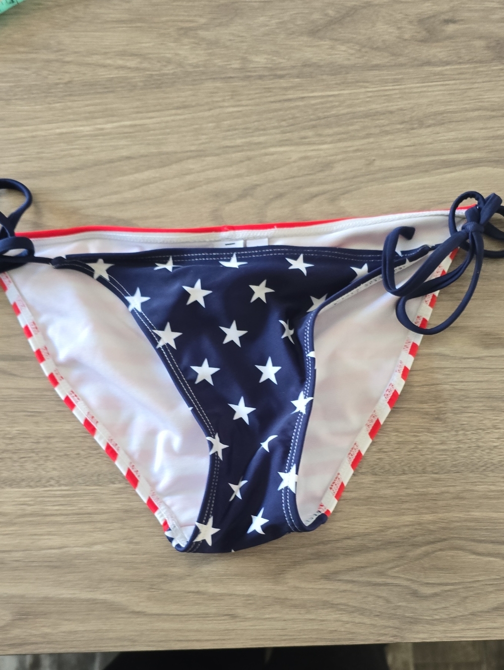 Ingear Navy Star Bikini Bottom with Red Accent